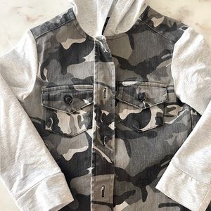 Lenox James Camo Hooded Shacket